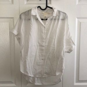 H&M Size 2 Oversized White Button-up